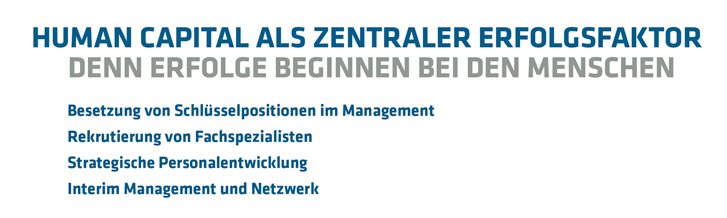 Human Capital als zentraler Erfolgsfaktor